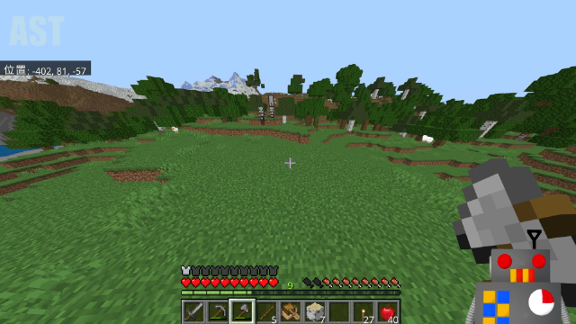 02_minecraft4_とうとう略奪者と遭遇